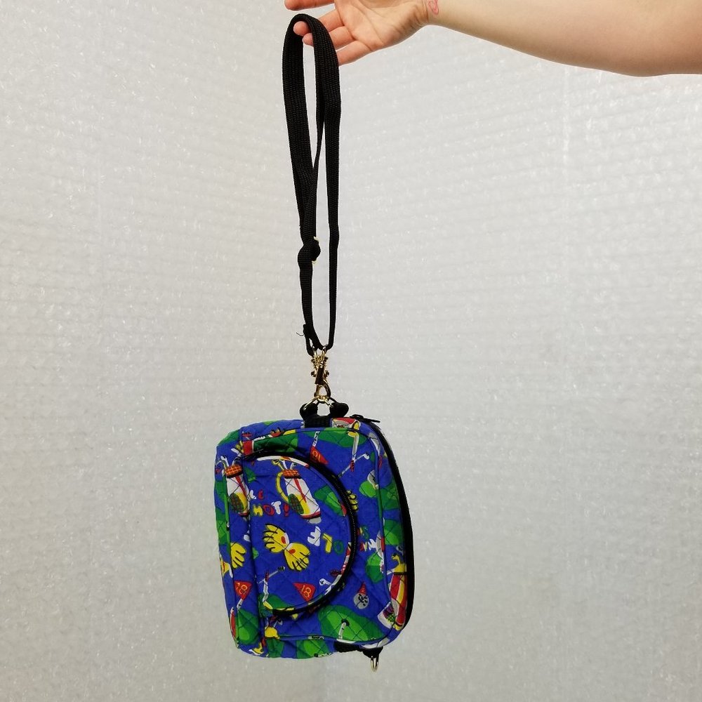 1990s golf themed quilted convertible bag - Picture 7 of 12